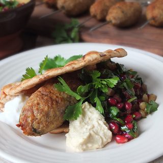 Grilled Lamb Kibbeh Kebabs