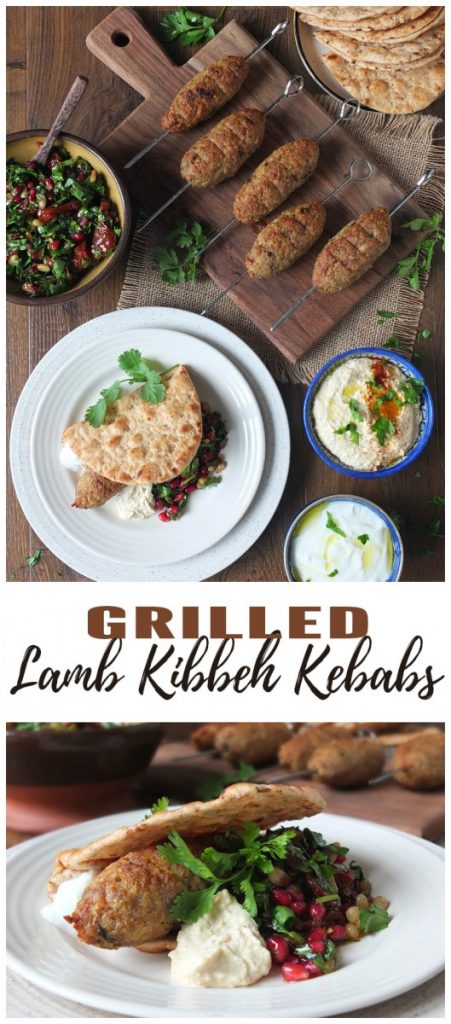 Grilled Lamb Kibbeh Kebabs 