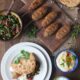 Grilled Lamb Kibbeh Kebabs