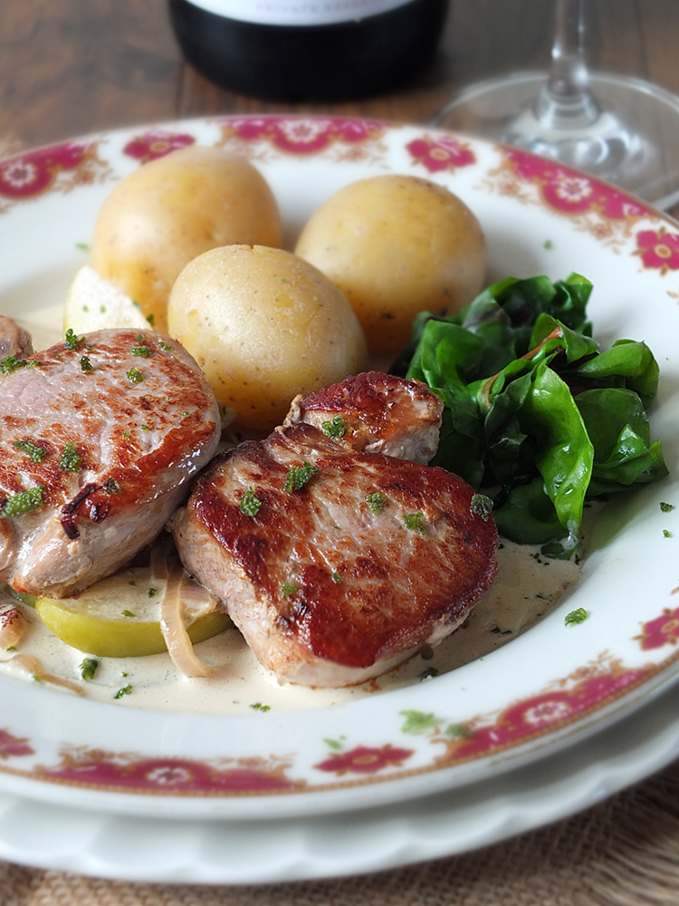 PanSeared Pork Medallions with Apples & Fried Sage Elizabeth's