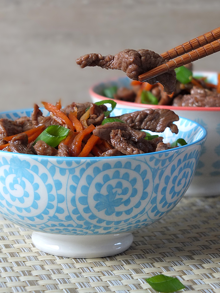 Ten Minute Ginger Honey Lamb Stir Fry