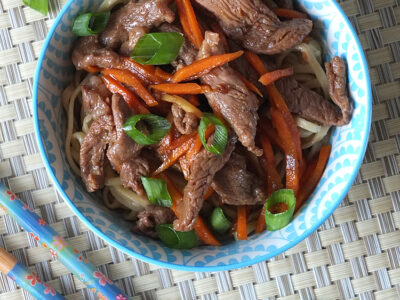 Ten Minute Ginger Honey Lamb Stir Fry