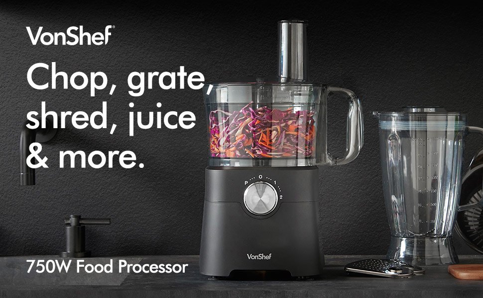 VonShef 750 W Food Processor