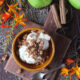 No Churn Apple Cinnamon Swirl Ice Cream with Granola Clusters