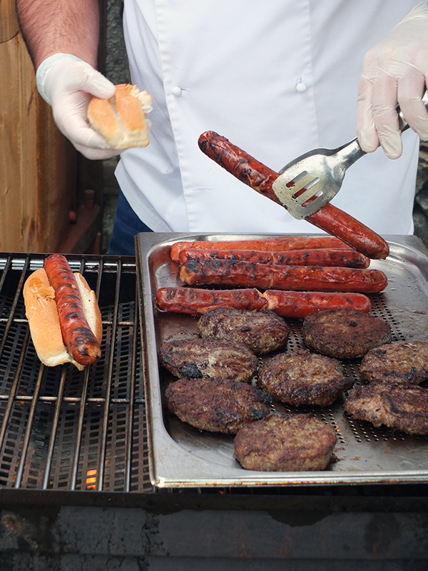 BBQ Hot Dogs and Burgers