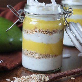 Coconut and Mango Breakfast Parfait/Overnight Oats