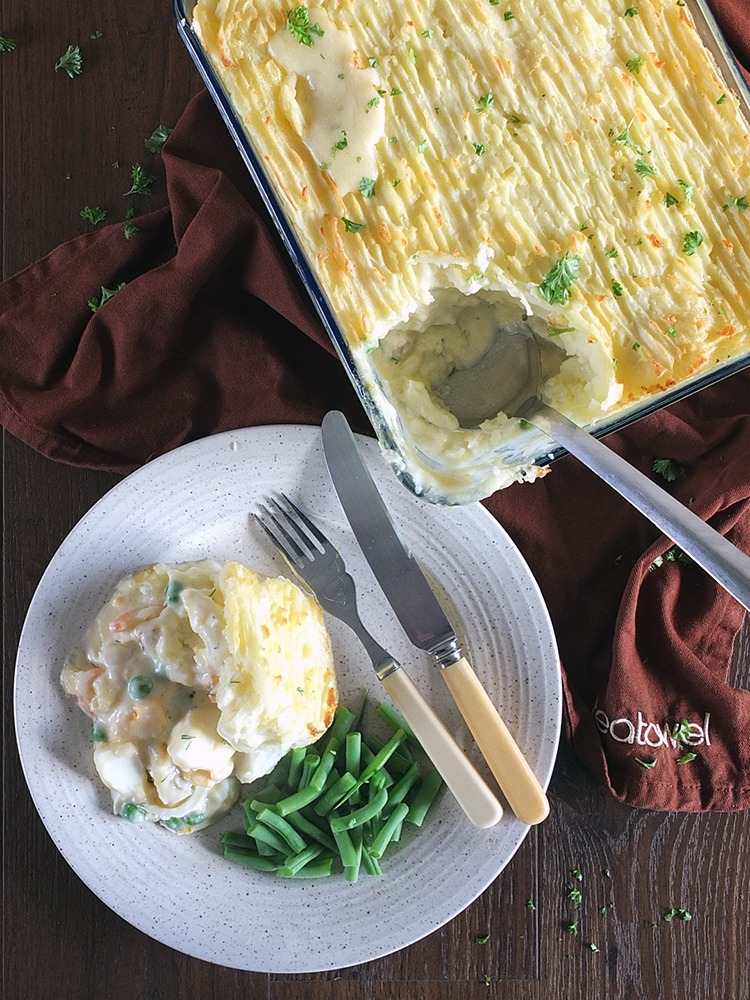 Family Meals: Creamy Fish Pie with Prawns and Dill