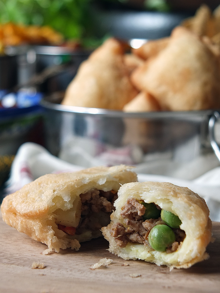 Mini Lamb, Pea and Potato Samosas