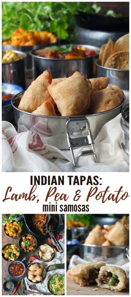Mini Lamb, Pea and Potato Samosas 