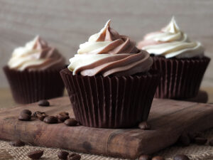 Chocolate and Coffee Cupcakes with Swirl Frosting