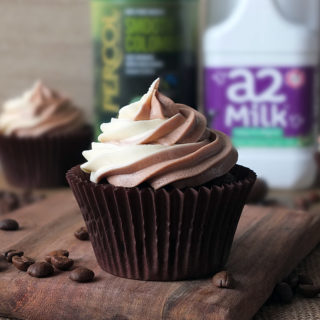 Chocolate and Coffee Cupcakes with Swirl Frosting