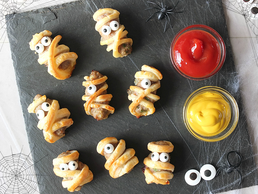 Spooky Halloween Sausage Roll Mummies With Lamb Elizabeth S Kitchen Diary