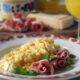 Grana Padano Scrambled Eggs with Prosciutto di San Daniele Roses