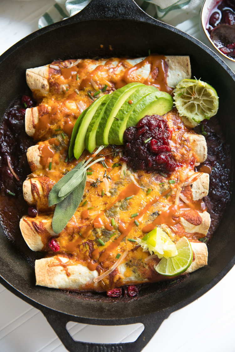 Leftover Turkey Enchiladas by Coffee & Crayons