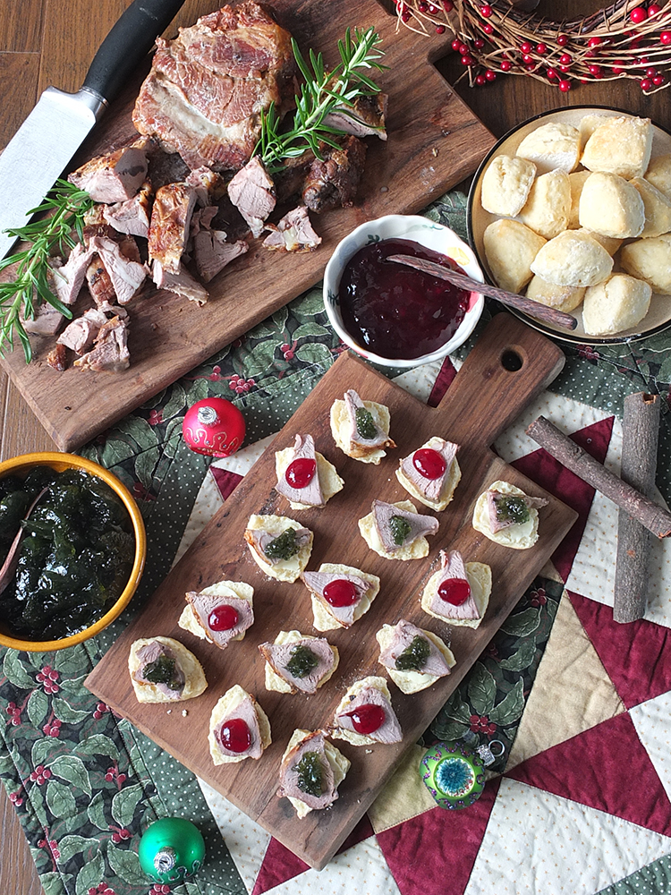 Roasted Lamb & Mini Bannock Christmas Canapés