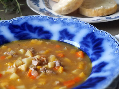 Leftover Roast Lamb and Winter Vegetable Soup