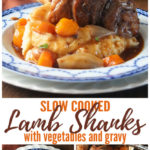 Slow Cooked Lamb Shanks with Vegetables and Gravy Pinterest