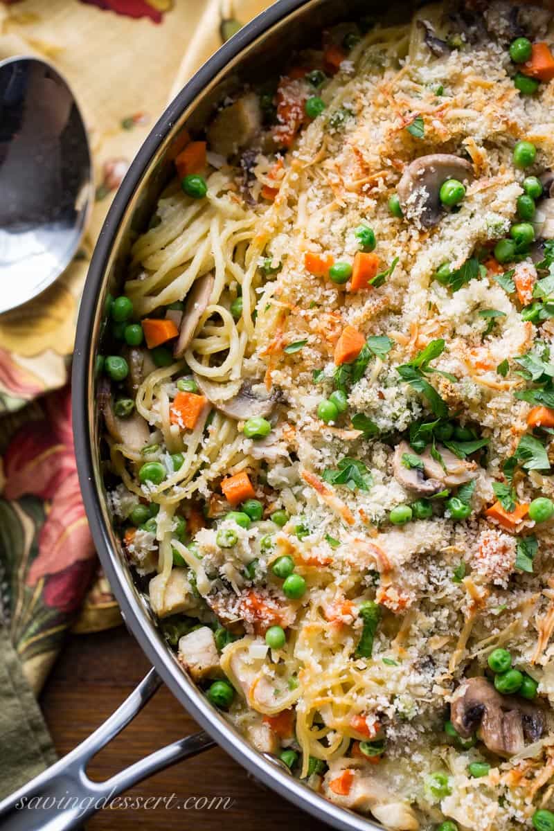 Turkey Tetrazzini Recipe by Saving Dessert