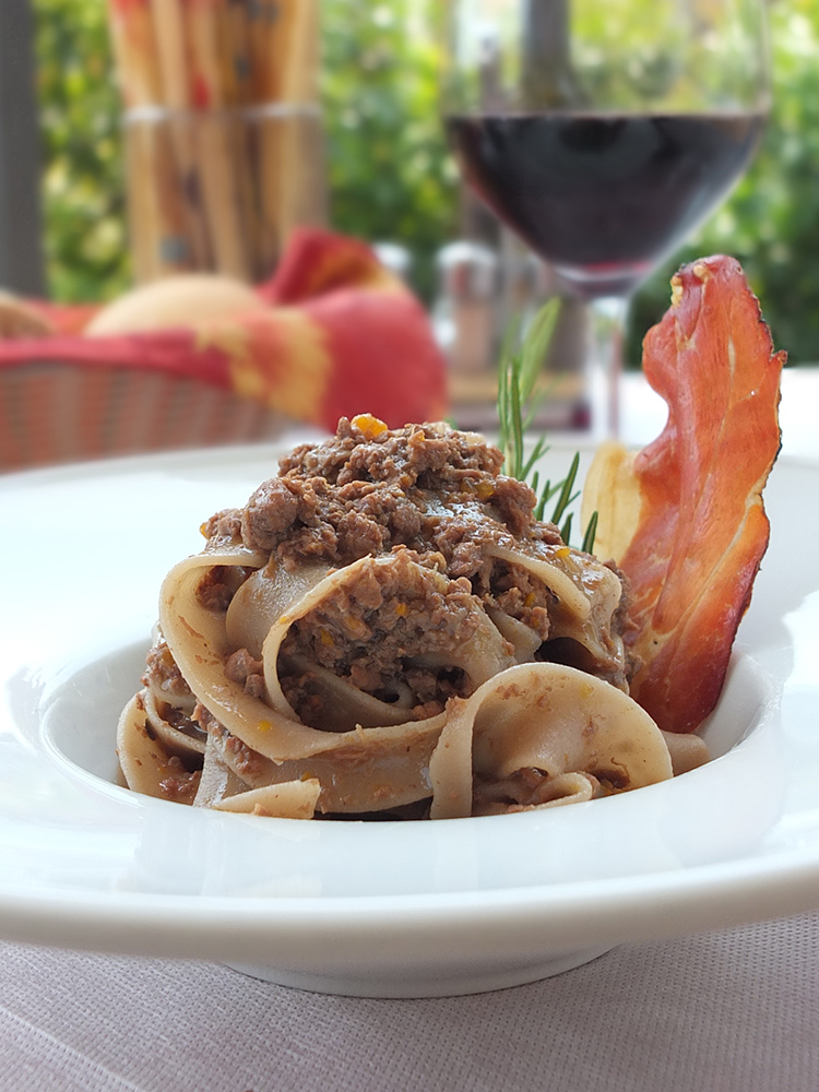 Venison pappardelle Antica Croce Tenno