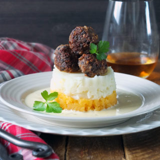 Lamb and Haggis Meatballs with Whisky Cream Sauce