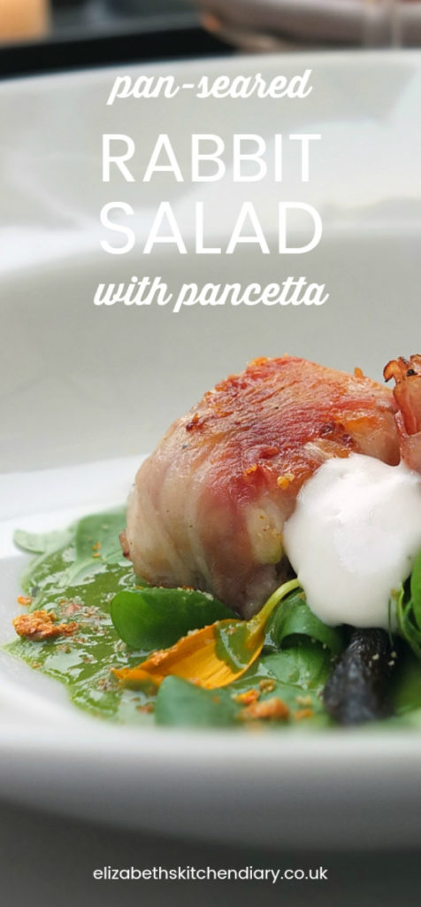 Pan Seared Rabbit Salad with Pancetta 