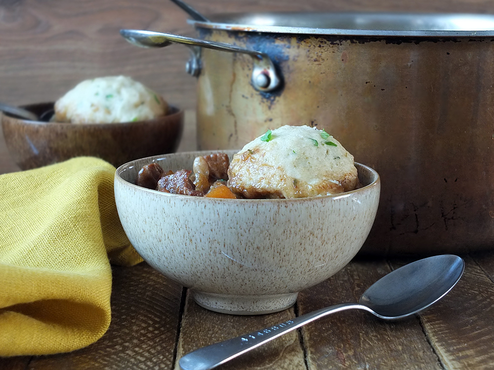 Tasty Easy Lamb Stew with Herbed Dumplings