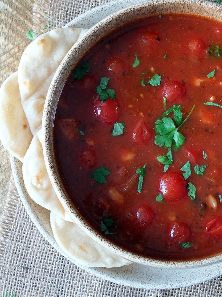 Tomato, Lentil and Bacon Soup