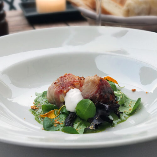 Pan-Seared Rabbit Loin Salad with Smoked Pancetta - Elizabeth's Kitchen ...