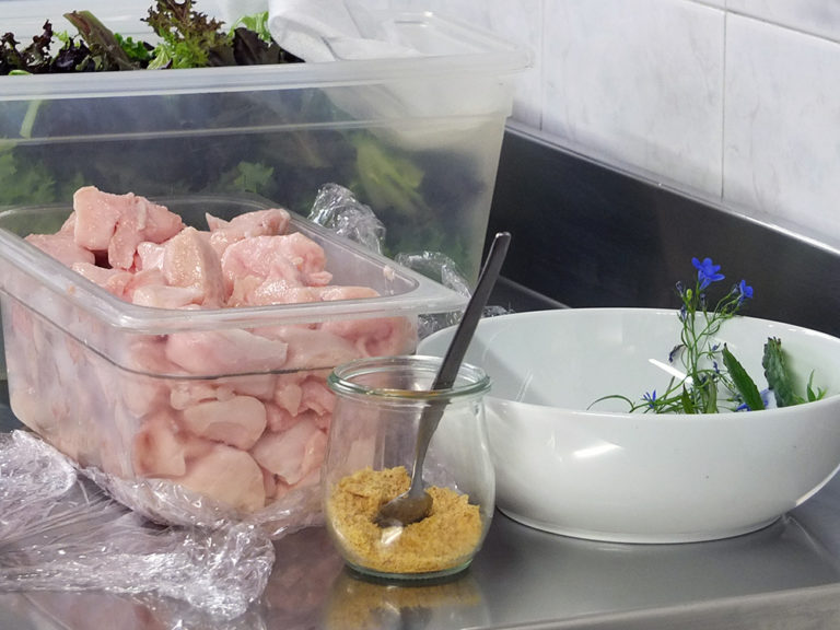 Pan-Seared Rabbit Loin Salad with Smoked Pancetta - Elizabeth's Kitchen ...