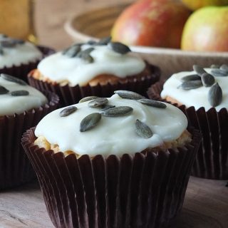 Apple and Ginger Muffins with Cider Frosting