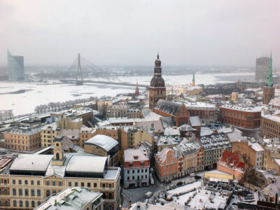 Old Riga, Latvia, from St. Peter's Church Spire