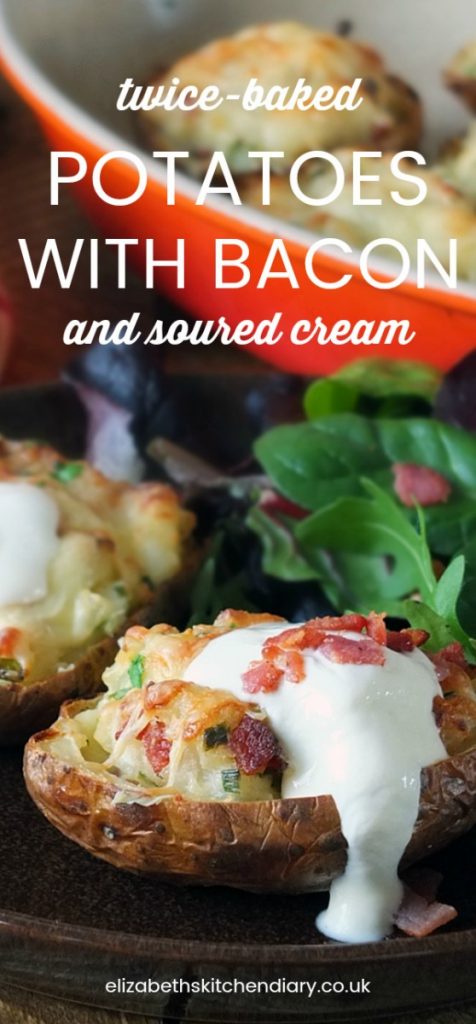 Twice-Baked Potatoes with Bacon and Soured Cream 