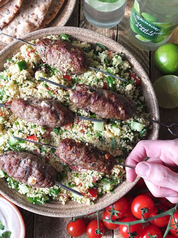 Grilled Lamb Skewers with Feta & Mint Inspired by Robinsons Fruit Cordial Elizabeth's Kitchen