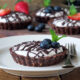 No Bake Chocolate Nut Tarts with Icelandic Skyr