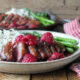 Pan-seared Duck Breast with Raspberry Port Sauce