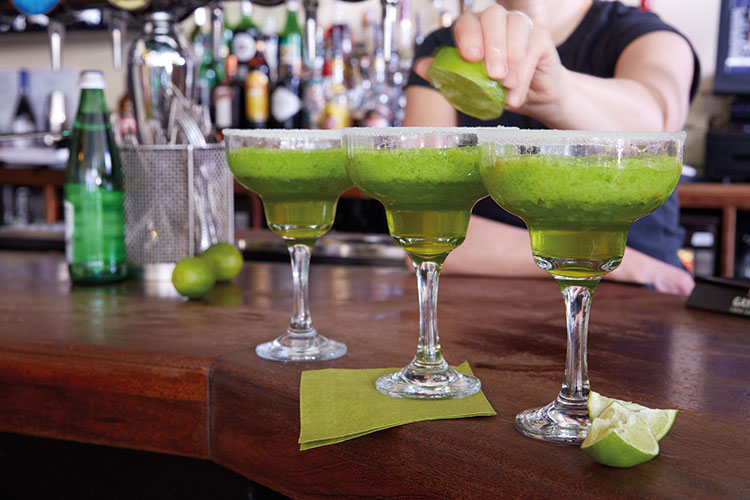 Lime Margarita - a lime sponge topped with a tequila-infused jelly, finished with a sugar glaze