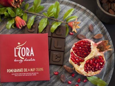 Liora Pomegranate oil and may chang beauty chocolate