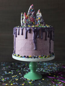 'Midnight Magic' 3-Layer Unicorn Candy Bark Birthday Cake