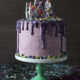 'Midnight Magic' 3-Layer Unicorn Candy Bark Birthday Cake