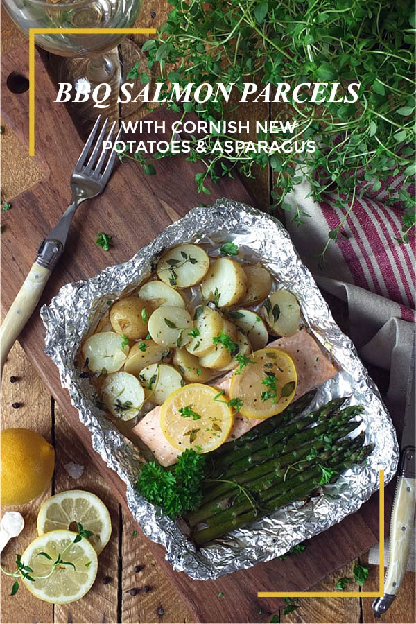 BBQ Salmon Parcels with Cornish New Potatoes 