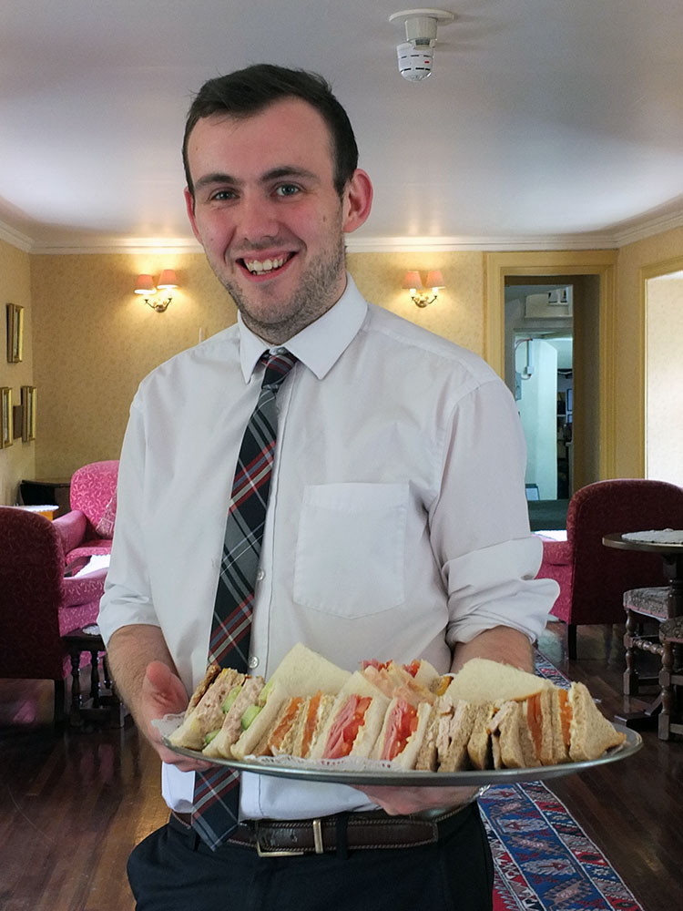 Busta House Brae, Shetland - sandwiches for Afternoon Tea