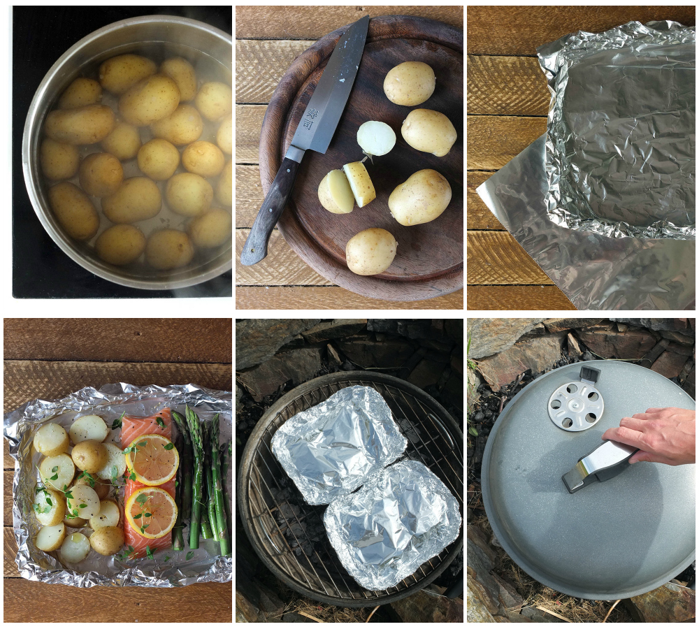 How to Make BBQ Salmon with Cornish New Potatoes 