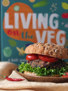 10 Minute Vegan Bean Burger Recipe from Living on the Veg