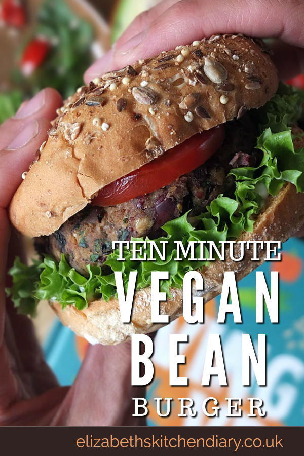 Ten Minute Vegan Bean Burger Recipe