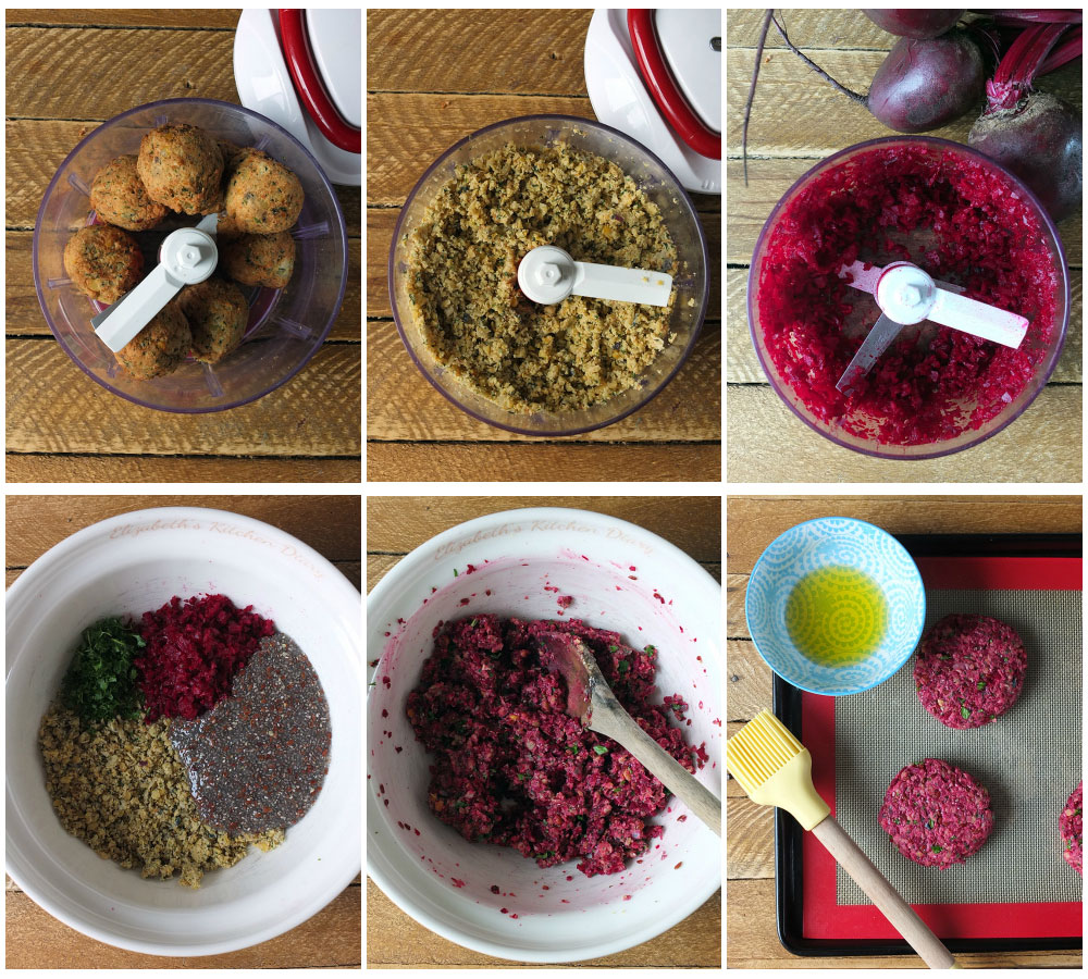 How to Make Vegan Beetroot Falafel Burgers - Step by Step Instructions