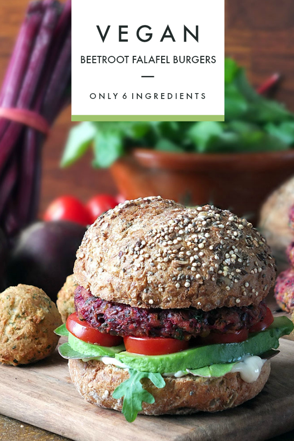 Easy 6-Ingredient Vegan Beetroot Falafel Burgers | Elizabeth's Kitchen ...