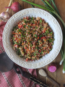 Vegan Summer Quinoa Salad Recipe with Lemon Vinaigrette