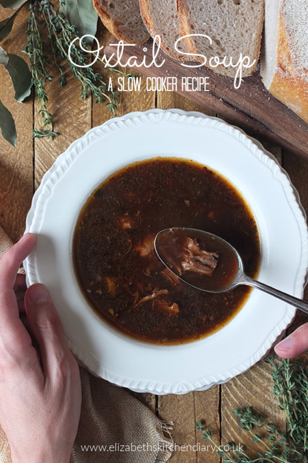 Oxtail Soup a slow cooker recipe #slowcooker #crockpot #oxtailsoup