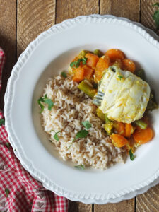 Plaice and Vegetable Curry #seafood #curry #fishcurry