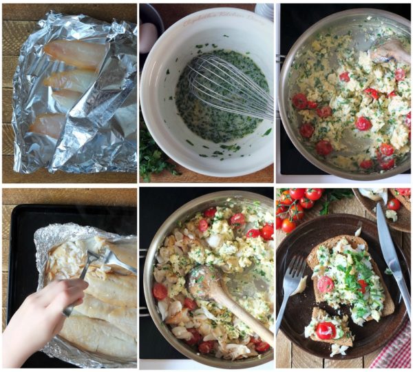 Breakfast Smoked Haddock with Scrambled Eggs - Elizabeth's Kitchen Diary